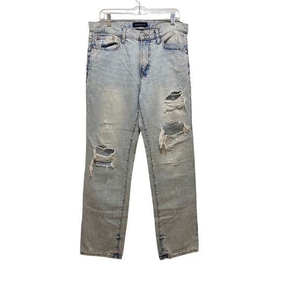 Aeropostale Men’s Distressed Straight-Leg Jeans Size 32x32 Rugged Y2K Everyday - Picture 1 of 9